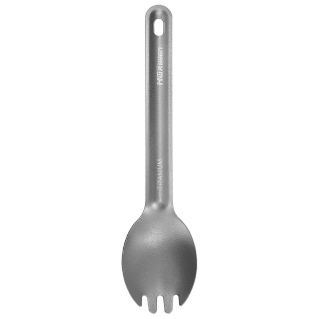 Generic Spork de Camping en Titane - Fourchette Cuillère Légère 16cm Combo, Ustensile Portable 12g pour Randonnée et Randonnée