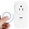 thumbnail image 3 of Durable Wireless Socket, Stable Convenient Remote Control Outlet, For Home Appliance Office Blue Remote Control US Plug 250V, 3 of 8