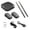 B, variant on Amzcrzy Drum Combination Virtual Electronic Drum Set Virtual Drums Set with Drumsticks Pedals Bluetooth and 8 Sounds Sensing Virtual Drum Set Electrics Drumsticks Sticks Birthday Decorations