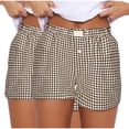 thumbnail image 2 of Shorts pour Femmes, Mignons Confortables Taille Élastique Bas Nouveau Mode Imprimé Décontracté Short, 2 of 5