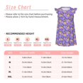 thumbnail image 3 of Vsdgher Carlins et Fleurs pour Filles Chemises de Nuit Tout-Petits Manches Courtes Volantées Nuisette Robe de Nuit Tenue de Sommeil Pyjamas pour Fête Pyjama-X-Grand, 3 of 6