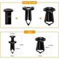 thumbnail image 3 of LAICAIW GRC-70 35PCS Engine Under Cover Splash Shield Guard Body Bolts Bumper Fender Liner Push Retainer Fastener Rivet Clips, Black, 3 of 7