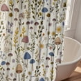 thumbnail image 5 of TIELUTT Rideau de Douche en Tissu Taille de Rideau de Douche Beige Japonais Rideaux de Douche pour Salle de Bain et Rideaux de Douche Turquoise pour Salle de Bain Doublure de Rideau de Douche Transparente Robuste Rideau de Douche avec Ventouses et, 5 of 5