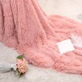 thumbnail image 2 of Soft Warm Shaggy Faux Throw Blanket Sofa Double Bed Blanket, 2 of 9