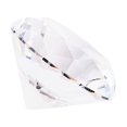 thumbnail image 2 of 40mm Clear Crystal Diamond Cut Glass Jewelry Paperweight Wedding Home Decor Gift, 2 of 8