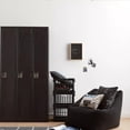 thumbnail image 3 of Bouclair Fauteuil Poire en Sherpa Noir, 3 of 10