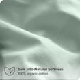 thumbnail image 3 of Bare Home Organic Cotton Duvet Cover Set, 300 Thread Count, Percale Weave, Full/Queen, Willow, 3 of 5