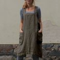 thumbnail image 3 of MesaSe Japan Style Cotton Linen Aprons Pinafore Cross Bandage X Shape Back, 3 of 6