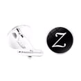 thumbnail image 1 of pitrice 1 Pair Men's Letter Cufflink Wedding Formal Initial Alphabet Stainless Steel Cufflink, Letter Z, 1 of 9