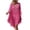 Hot Pink, variant on Plebaso Womens Swimsuit Cover Ups Crochet Neck Bikini Wear Coverup Flowy Bathing Suit Beach Vacation Dress