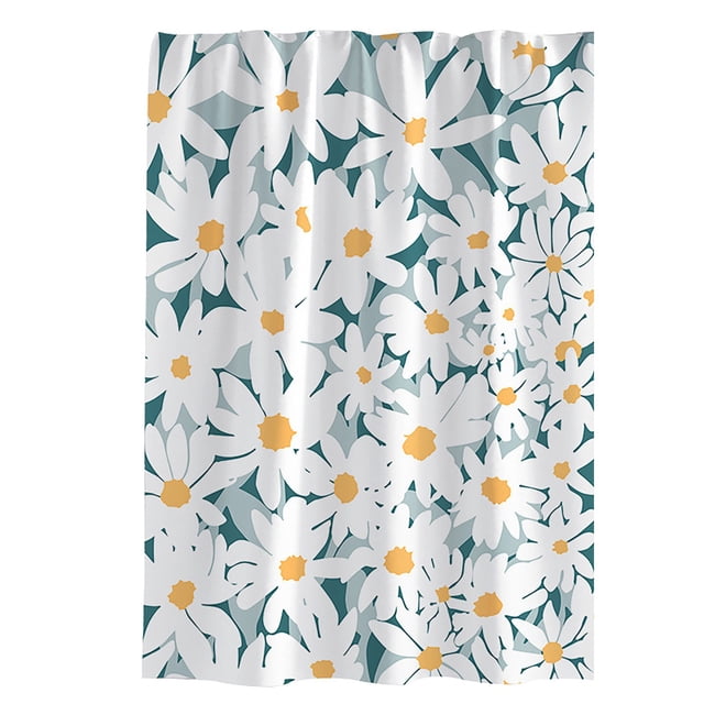 Clearance Waterproof Fabric Shower Curtain Or Polyester Soft Cloth & Hotel Quality Machine Washable White Shower Curtain Liner For Bath Tub Shower Curtain Rod
