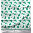 thumbnail image 1 of Soimoi Modal Satin Fabric Wool & Cat Animal Print Fabric by the Yard 42 Inch Wide, 1 of 3