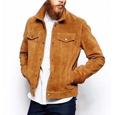 Veste de Motard Brune Homme Veste en Suède Brune Veste de Motard Brune Homme Brun Veste en Suède pour Homme Vestes de Moto pour Homme Vestes de Moto pour Homme Taille TG