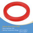 thumbnail image 3 of Unique Bargains 2' DN50 Silicone Rubber Flat Washer Quick Connector Gasket Red, 3 of 5