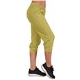 thumbnail image 4 of Popular Picks,Women's Yoga Pants, Soft Drawstring Workout, Outdoor Athletic, Casual Pants, Pockets, Comfortable Fit, Versatile, WorkoutPants Perfect for Weekends|95%Polyester,5%Spandex,Khaki, 4 of 9