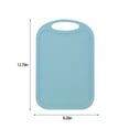 thumbnail image 3 of Cutting Board, Kitchen PP Chopping Board, Non-Slip, Hanging Hole Handle, for Meat Veggies, Double-Sided, Easy Clean Dishwasher Safe, Rounded Corners, Home Restaurant Camping, 3 of 7