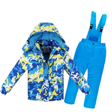 LSLJS Kids Baby Girls Boys Winter Camouflage Snowsuit Children's Ski Clothing Suit Kids Winter Wear Down Jacket Ski Jacket & Snow Bib Pants Ski Suit Sets