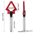thumbnail image 3 of Unique Bargains Black Aluminum Alloy Triangle Shape Front Rear Bumper Trailer Ring Eye Towing Tow Hook Screw for Lexus IS IS250, 3 of 6