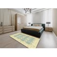 thumbnail image 4 of Ahgly Company Indoor Rectangle Abstract Sage Green Oriental Area Rugs, 5' x 8', 4 of 6
