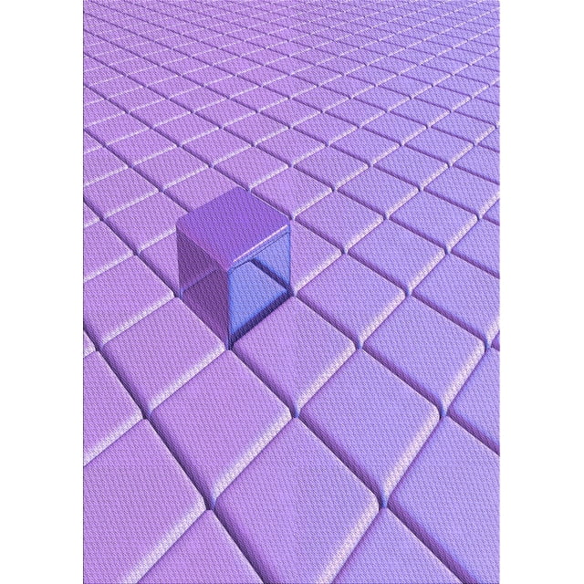 Ahgly Company Machine Washable Indoor Rectangle Transitional Bright Lilac Purple Area Rugs, 2' x 3'