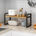 thumbnail image 1 of Chmadoxn Kitchen Storage & Organization, Kitchen Racks Kitchen Dishes Seasoning Bottle Storage Rack Punch-free Storage Rack Suitable For Kitchen Bathroom Racks Metal Shelves, 1 of 6