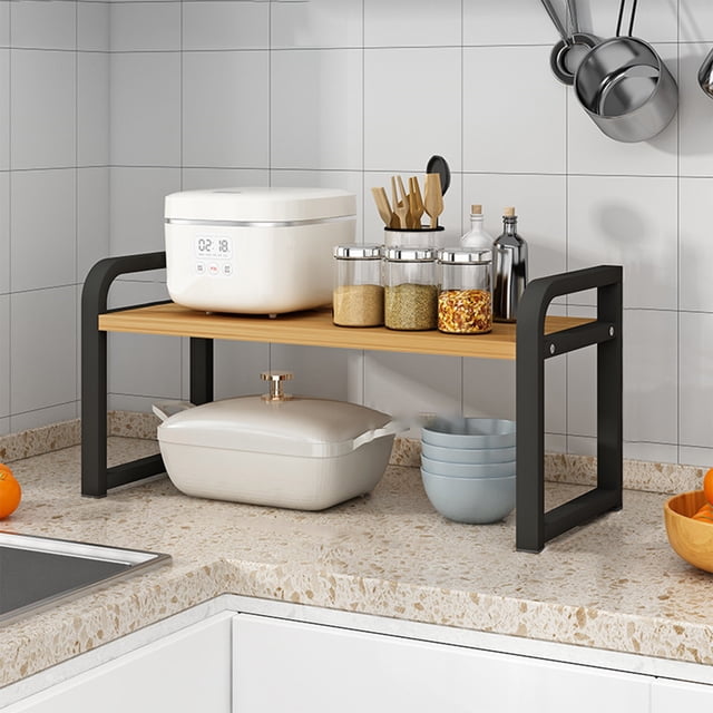 Chmadoxn Kitchen Storage & Organization, Kitchen Racks Kitchen Dishes Seasoning Bottle Storage Rack Punch-free Storage Rack Suitable For Kitchen Bathroom Racks Metal Shelves