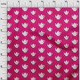 thumbnail image 3 of oneOone Georgette Viscose Fuschia Pink Fabric Tea Kettle Craft Projects Decor Fabric Printed By The Yard 42 Inch Wide-9D, 3 of 4