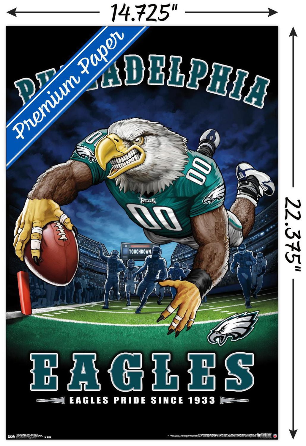 NFL Philadelphia Eagles - End Zone 17 Wall Poster, 22.375" x 34"