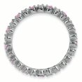 thumbnail image 2 of Bague en Argent Sterling Stackable Expressions Tourm. Rose & Diamant Taille 5, 2 of 3