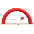 thumbnail image 3 of Arche Gonflable 19,6*9,8 Pieds Rouge Décoration de Fête Publicitaire Sans Souffleur, 3 of 4
