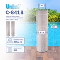 thumbnail image 2 of Unicel C-8418 Pool Spa Replacement Cartridge Filters Jandy CS200 (2 Pack), 2 of 8