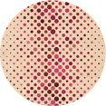 thumbnail image 1 of Ahgly Company Tapis Rond Lavable en Machine Intérieur Transitionnel Orange, 3 Pieds Rond, 1 of 7
