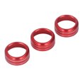 thumbnail image 1 of AC Interrupteur Bague Garniture, Résistant à l'Abrasion en Alliage d'Aluminium Anti-Rayures Robuste Rouge Couleurfast Couvercle du Bouton de Climatisation pour Voiture, 1 of 8
