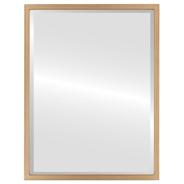 London Framed Rectangle Mirror - Gold Paint - 13" x 17"
