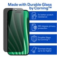 thumbnail image 4 of onn Protecteur d’écran en verre intimité pour iPhone® 15 Pro Max, fabriqué avec du verre résistant de Corning🅪, intimité à 180°, plateau d’installation facile, 4 of 8