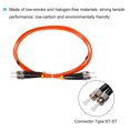 thumbnail image 4 of Unique Bargains 2 Meters 6.5Ft Fiber Patch Cable Multimode ST-ST OM1 LSZH Fiber Optic Jumper Orange For Network Transceiver,1Pcs, 4 of 6