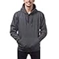 thumbnail image 3 of Pro Club Men's Heavyweight Pullover Hoodie (13oz), Charcoal, Large, 3 of 4