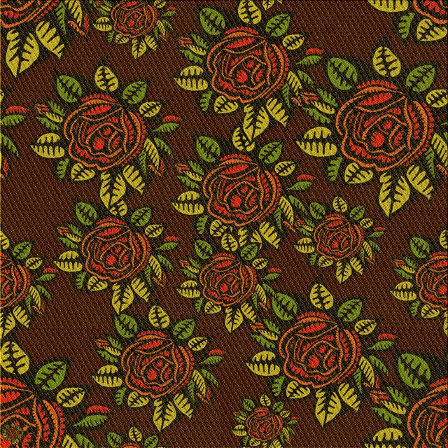 Ahgly Company Machine Washable Indoor Square Transitional Dark Yellow Green Area Rugs, 4' Square