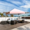 thumbnail image 4 of Patiojoy 10x17ft Pop up Canopy  3 Height Adjustment Folding Tent with Roller Bag Pink, 4 of 10