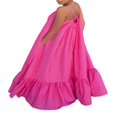 thumbnail image 3 of Robe Longue d'Été Décontractée et Fluide pour Femme avec Poche, Bretelles Spaghetti, Encolure Dégagée, Unie, Évasée, Ample, Robe Maxi de Plage, 3 of 6