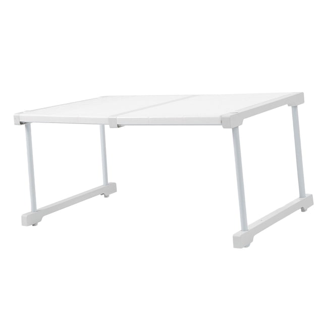 Étagère Extensible de Rangement pour Organisateur pour Armoire de Cuisine sous l'Évier, Surélévateur de Garde-Robe en Acier au Carbone Ajustable et Robuste, Design Moderne