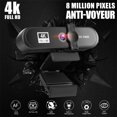 thumbnail image 2 of Caméra Web Haute Définition 4K Autofocus Caméra d'Ordinateur Caméra d'Ordinateur Caméra Web en Direct Caméra Web USB Disque Dur Gratuit avec Micro Caméra d'Ordinateur, 2 of 8