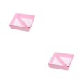 thumbnail image 1 of QualitChoice Home Hotel Felt Keys Tapes Phone Watch Storage Box Living Room Drawer Pens Remotes Jewellery Organizer Container Pink 2PCS, 1 of 6