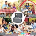 thumbnail image 4 of Costway 30 QT Rotomolded Cooler Portable Ice Chest Ice Retention for 5-7 Days Charcoal, 4 of 10