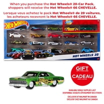 Hot Wheels Set of 20 Toy Sports & Race Cars in 1:64 Scale