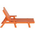thumbnail image 4 of Bayport Outdoor 3PC HDPE Plastic Reclining Chaise Lounge/Table Set Orange, 4 of 7