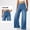 Sky Blue, variant on Amzcrzy Jeans for Women Trendy Baggy High Waisted Denim Pants for Women Wide Leg Womens Jeans with Pockets Light Blue S