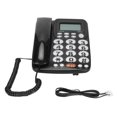 thumbnail image 2 of Home Fixed Phone, Corded Desk Telephone Hands Free Tilt Display Disturbing Free Mode  for Office for Hotel Rooms, 2 of 8