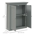 thumbnail image 3 of kleankin Bathroom Wall Cabinet, Over Toilet Storage Cabinet, 3 of 10