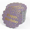 thumbnail image 4 of Inkdotpot Real Gold Foil Happy Birthday Tags Favor Hang Paper Tags 100 Pieces, 4 of 6